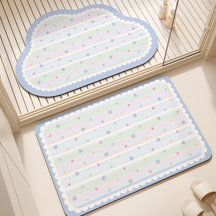 Cute Bow-Patterned Bath Mat Bowlift