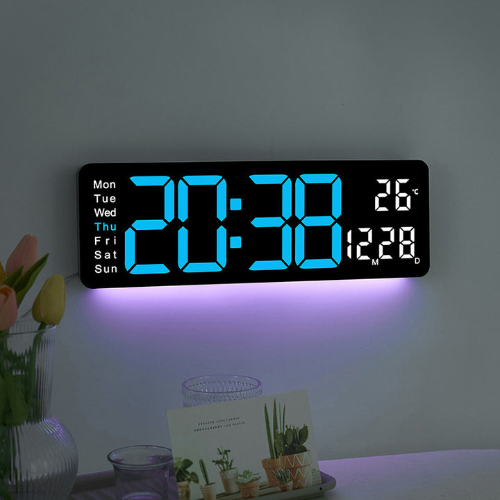 Digital LED Alarm Clock with Temperature and Day of the Week Display Bowlift