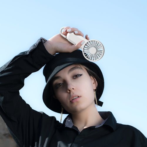 Ladies portable mini fan with clip Bowlift