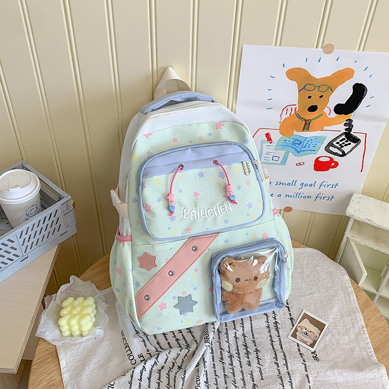 Cute Star-Themed School Backpack