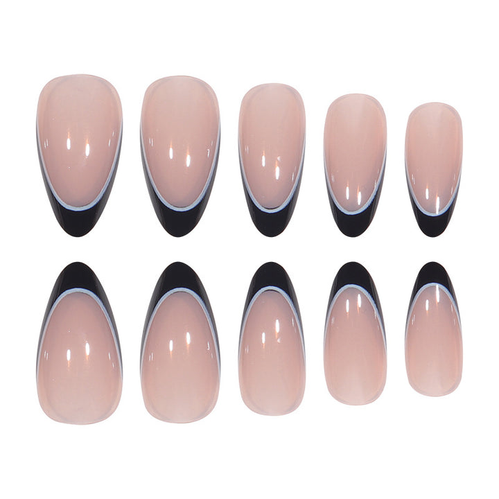 Elegant French Tip Nail Extensions Bowlift