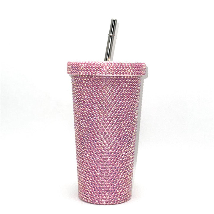 Rhinestone-Studded Travel Cup Bowlift