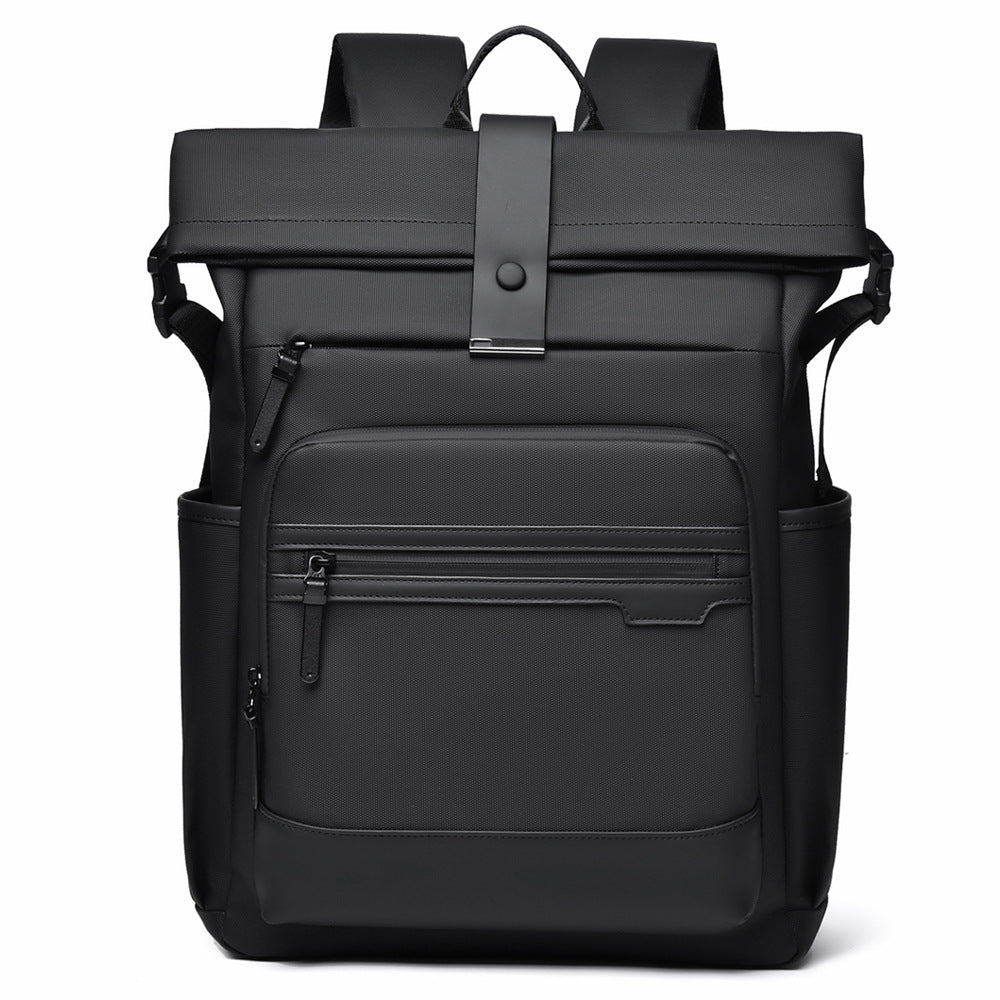 Stylish Roll-Top Travel Backpack Bowlift