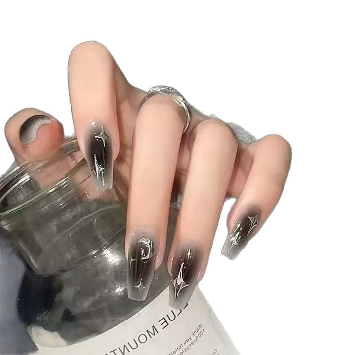 Glamorous artificial nails with rhinestone details Bowlift