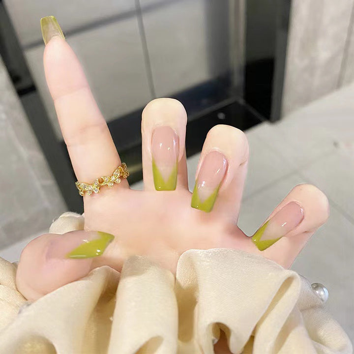 Artistic nail extensions with fresh summer design Bowlift