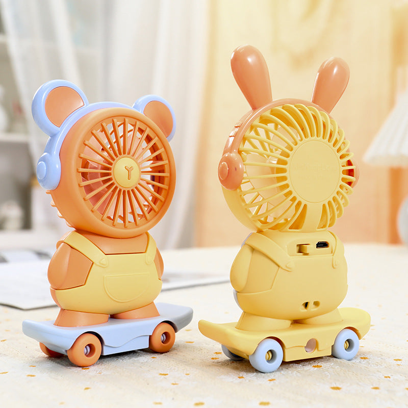 Women Funny Hand Fan in Animal Design Bowlift