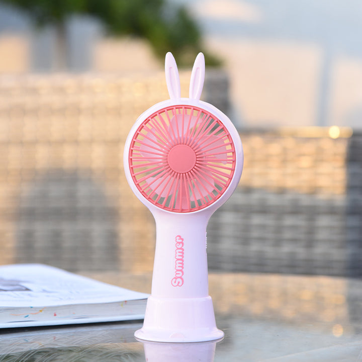 Portable Deer-Themed Handheld Cooling Fan Bowlift