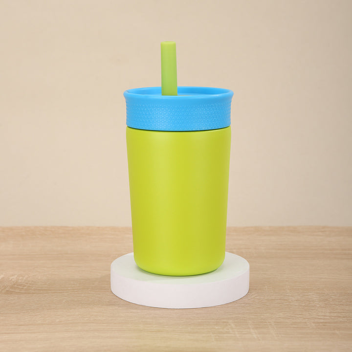 Ladies Insulated Drinking Bottle with Silicone Lid and Straw Bowlift