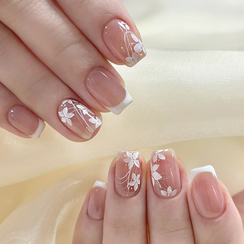 Ombre Press-On Nails with Glossy Finish Bowlift