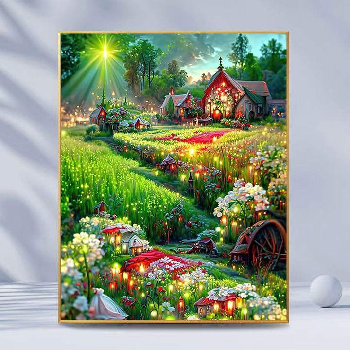 Enchanted Garden Landscape Art Print Bowlift