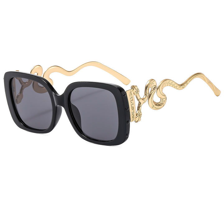 Women's extravagant designer sunglasses with luxurious snake frame Bowlift