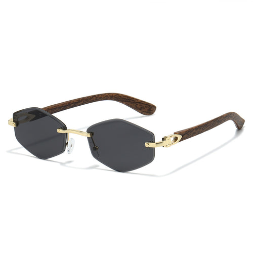 Futuristic Hexagonal Frame Sunglasses Bowlift