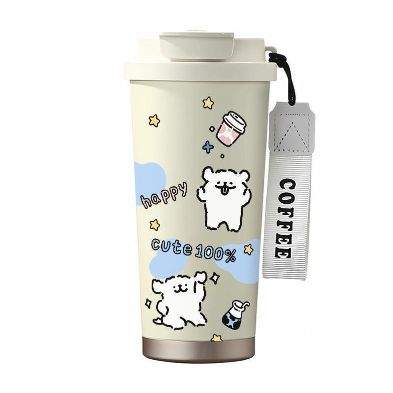 Ladies Insulated Coffee Mug with Funny Hello Kitty Design Bowlift