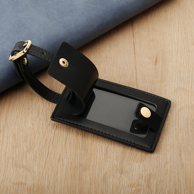 Premium Leather Luggage Tag Bowlift