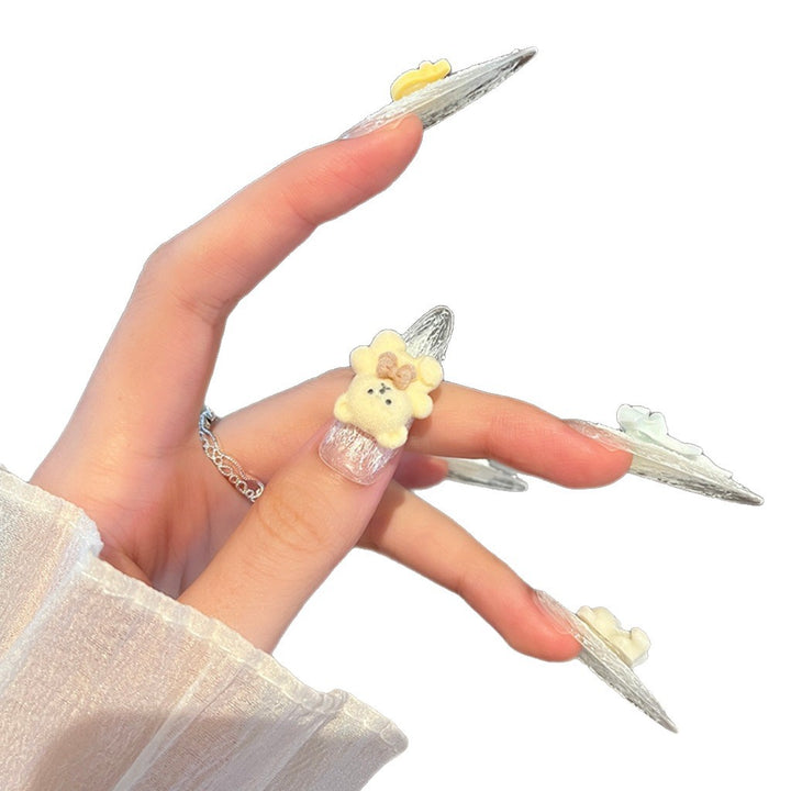 Creative 3D Cartoon-Themed Press-On Nail Art Bowlift