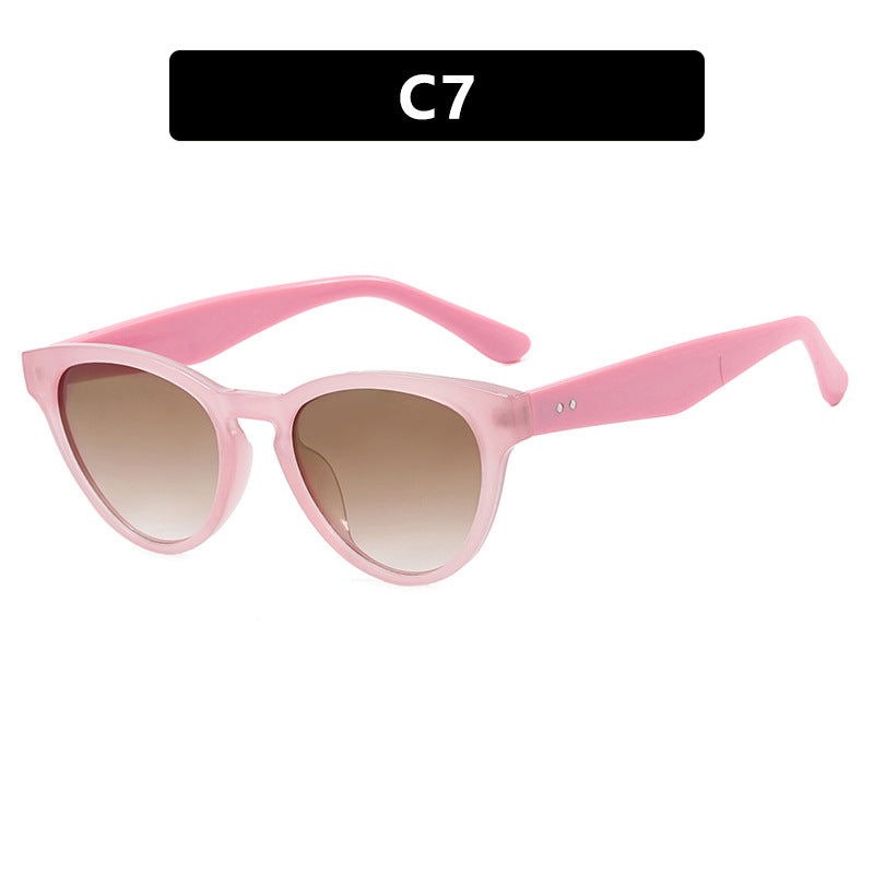 Women's Cat-Eye Sunglasses with UV Protection and Fashionable Frame Bowlift