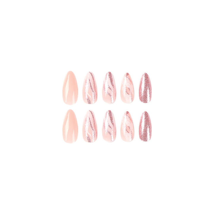 Elegant Glitter Gel Nail Art Tips Bowlift