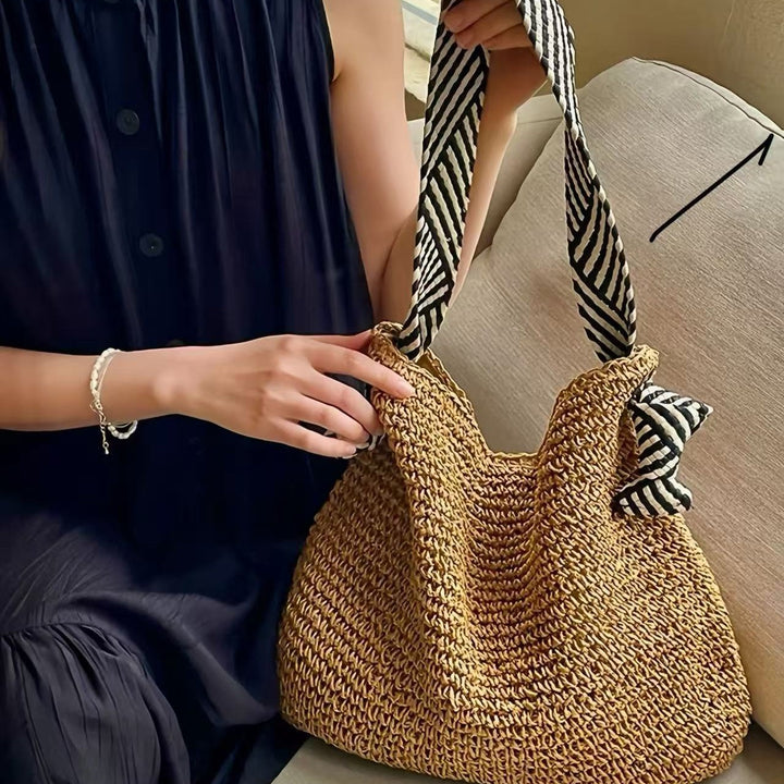 Handbag with Striped Straps Bowlift