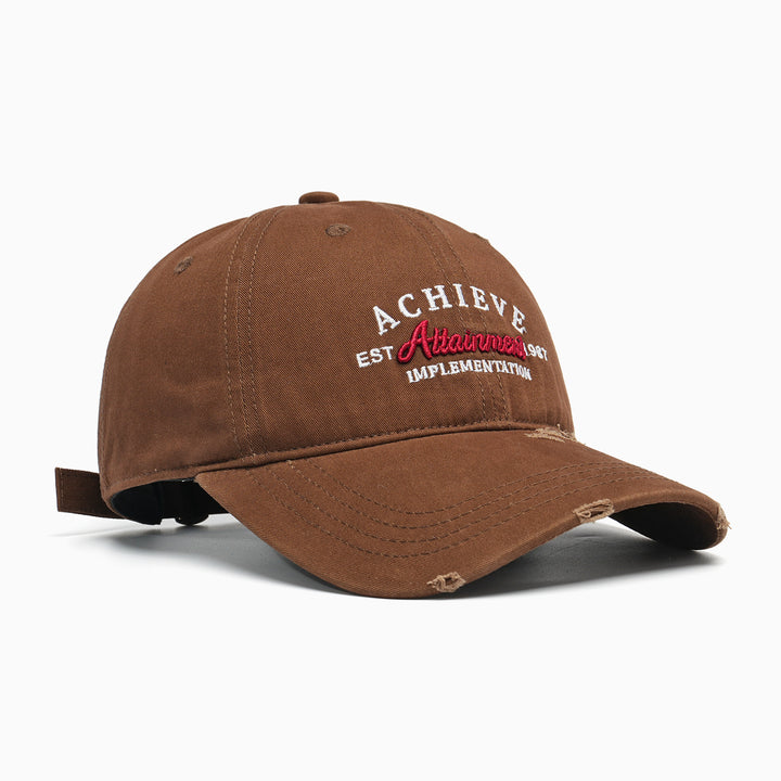 Ladies Vintage Baseball Cap with Embroidery Bowlift