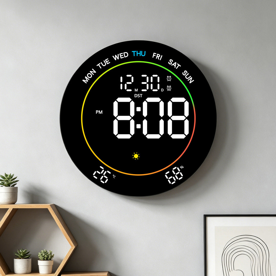 Digital Weather Alarm Clock Bowlift