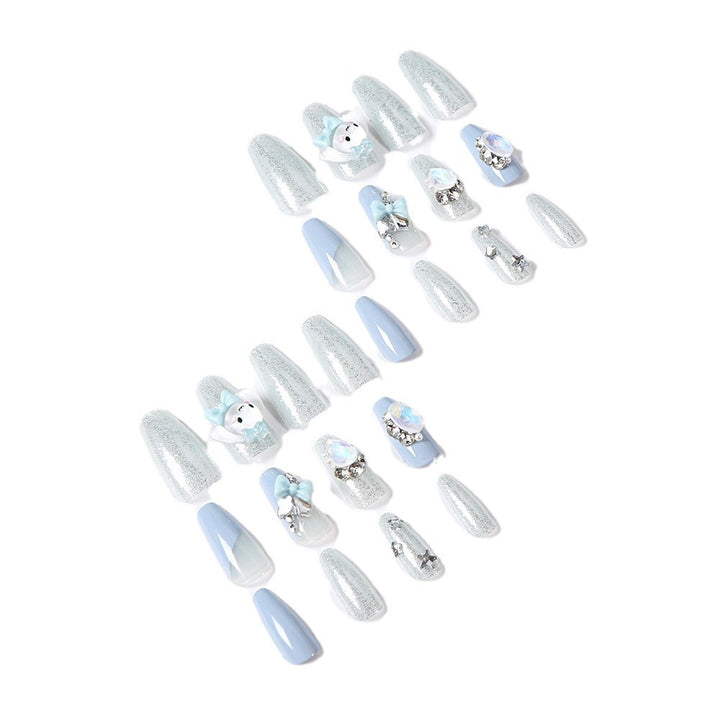 Decorative Cartoon-Themed Press-On Nail Set Bowlift