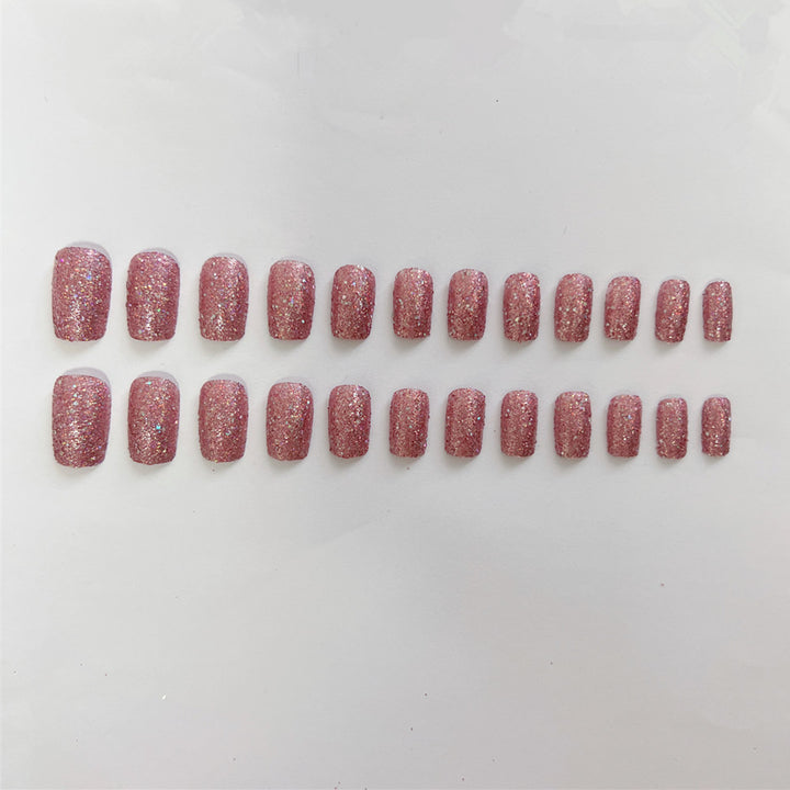 Glamorous Glitter Artificial Nails Bowlift