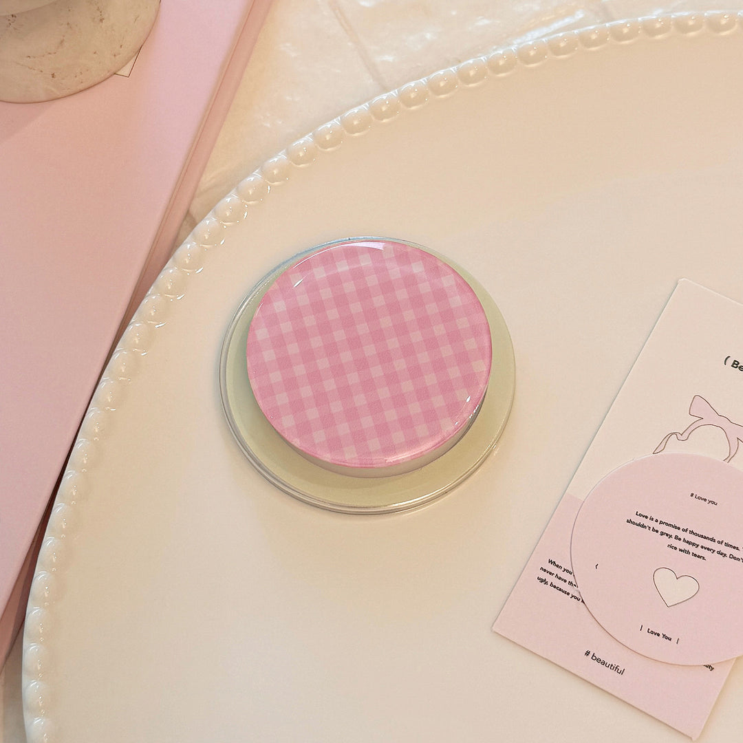 Practical glass coaster with checkered pattern Bowlift