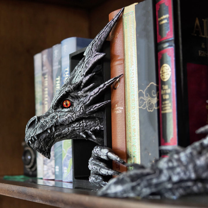 Dragon-Themed Bookend Sculpture