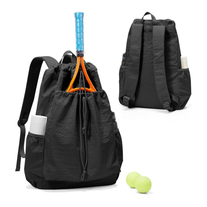 Tennis Racket Drawstring Backpack