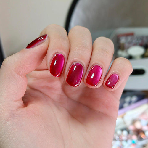 Gradient Glossy Press-On Nail Set Bowlift