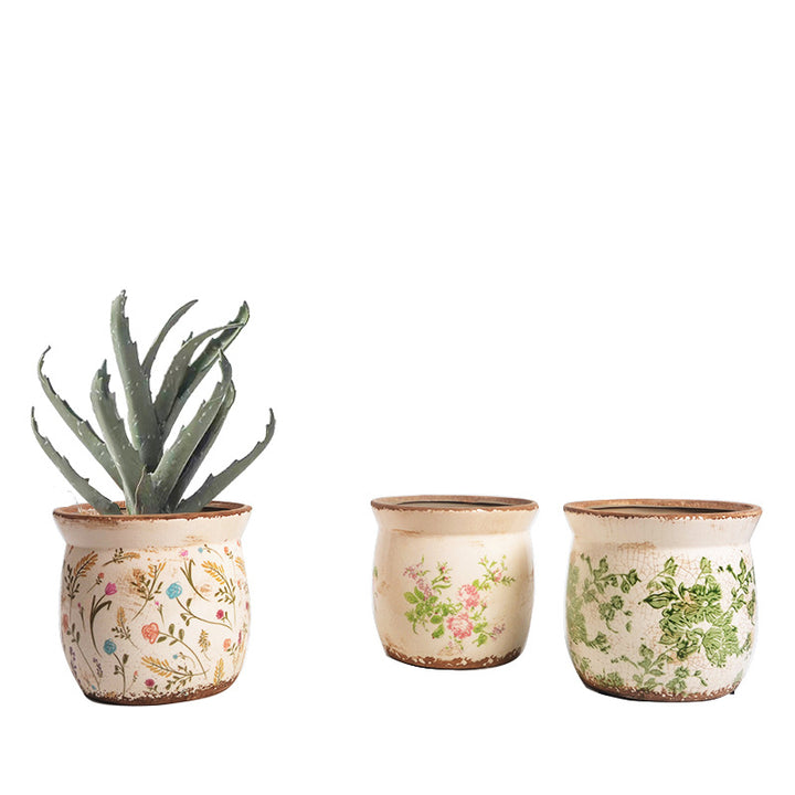 Decorative ceramic plant container with artistic design Bowlift