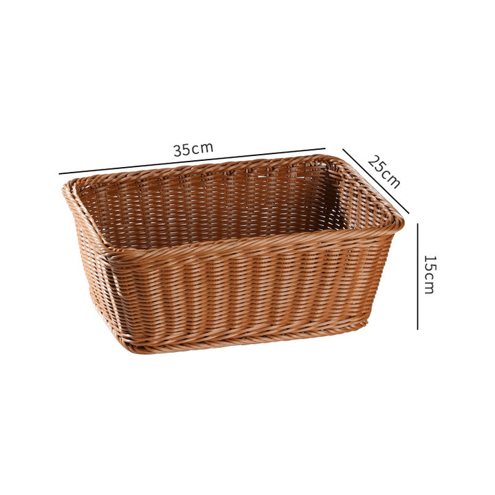 Handwoven Rustic Storage Basket with Ergonomic Design Bowlift