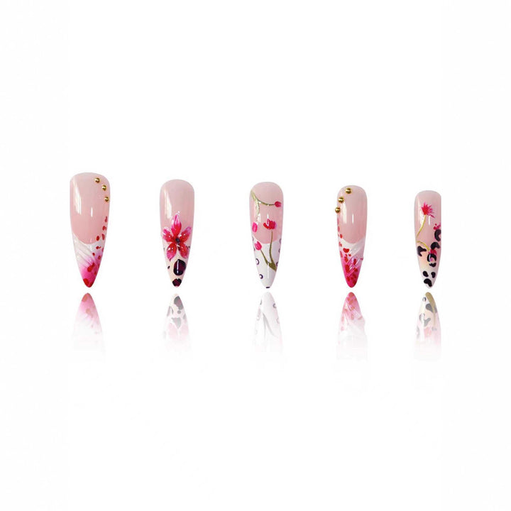 Floral Art Nail Enhancements Bowlift