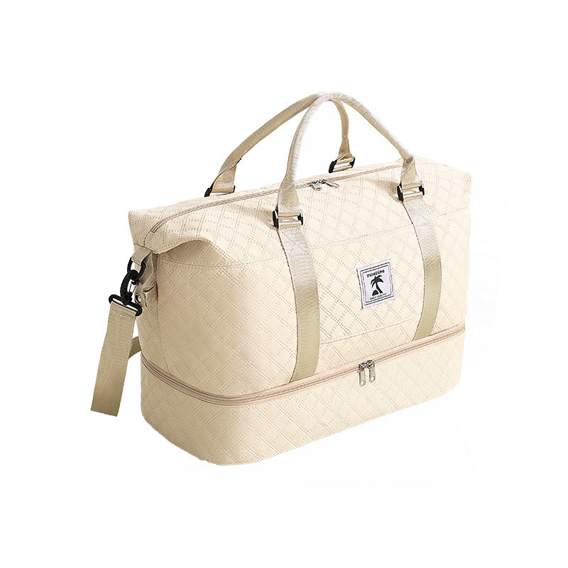 Quilted Travel Duffle Bag Bowlift