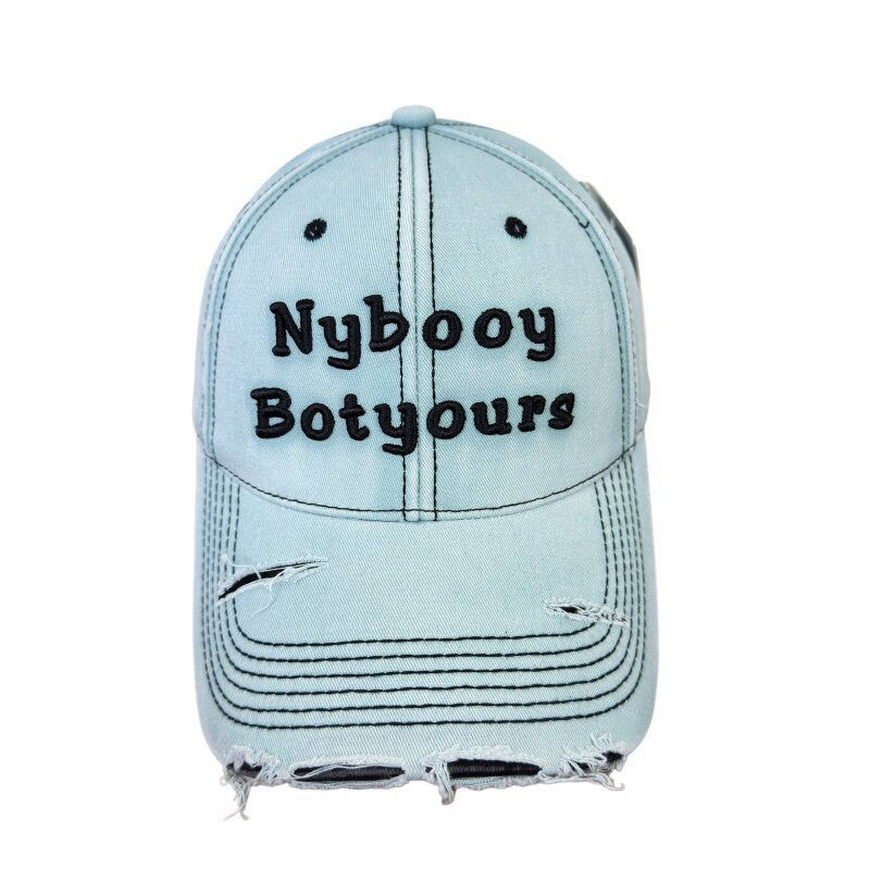 Women's Distressed Adjustable Baseball Cap Bowlift