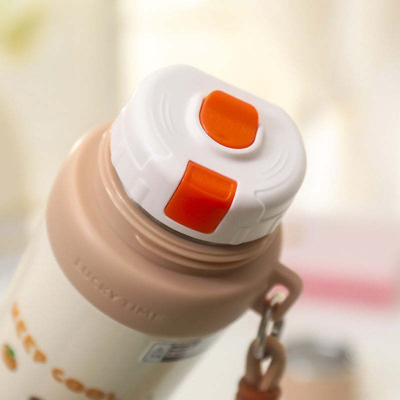 Women's insulated bottle with cute bear motif Bowlift