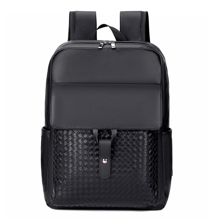 Elegant Textured Leather Backpack Bowlift