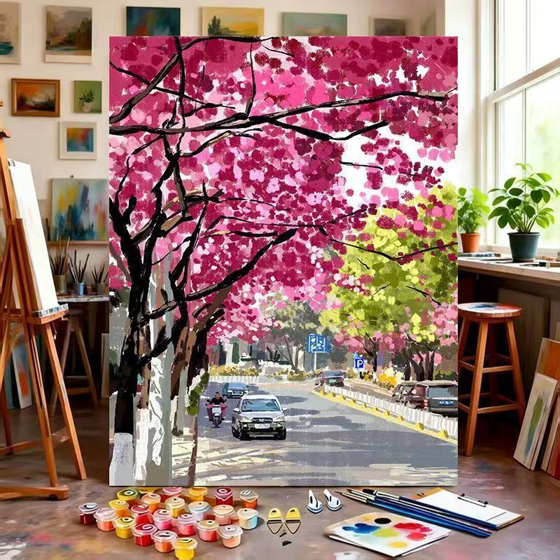 Artistic Landscape Canvas Painting Kit Bowlift