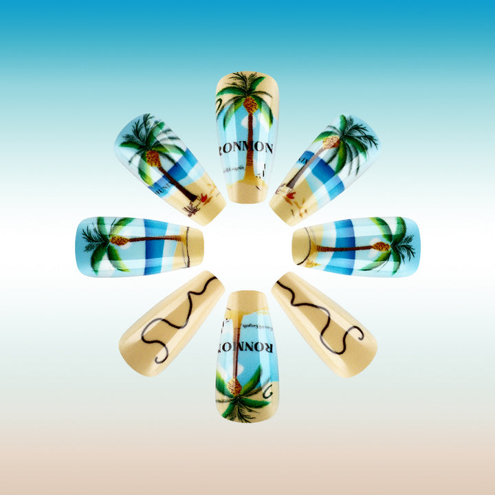 Tropical Paradise Press-On Nails Bowlift