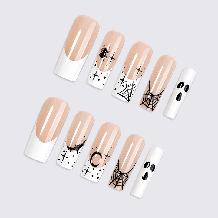 Halloween-Themed Press-On Nail Art Set Bowlift