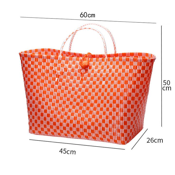 Large Capacity Woven Shopping Tote Bowlift