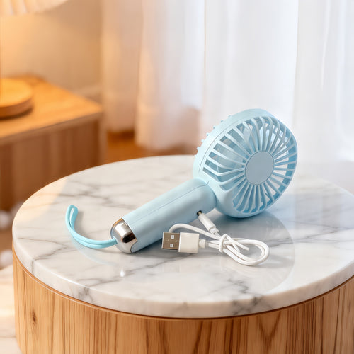 Women portable handheld fan with USB charging function and ergonomic design Bowlift