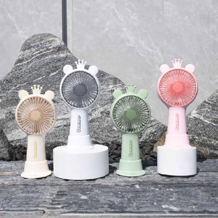 Women's Portable Mini Fan with Rechargeable Battery Bowlift