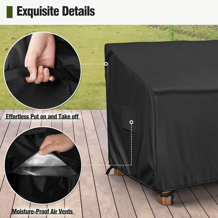 Weatherproof cover for garden benches Bowlift