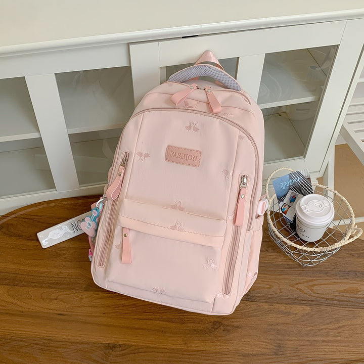 Multi-Functional Backpack with Bunny Accents