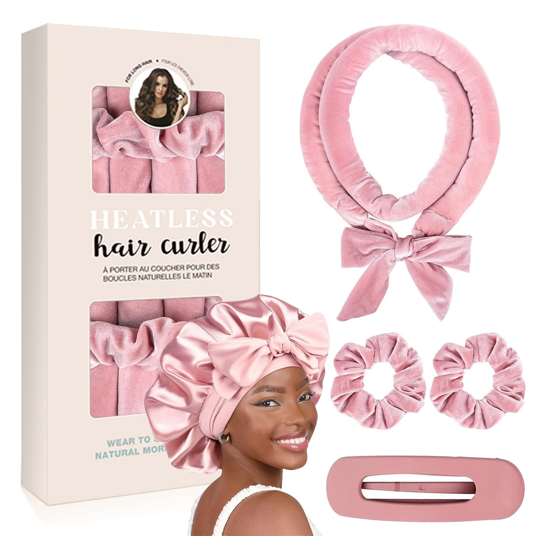 Heatless Satin Hair Curling Set