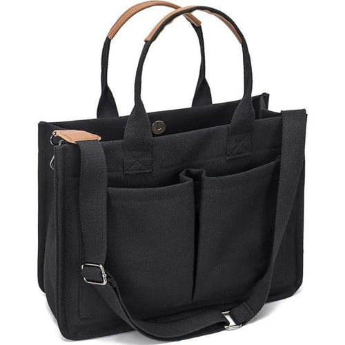 Multifunctional tote bag with numerous interior compartments Bowlift