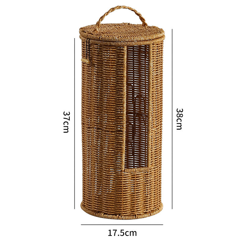 Decorative Woven Storage Cylinder Bowlift