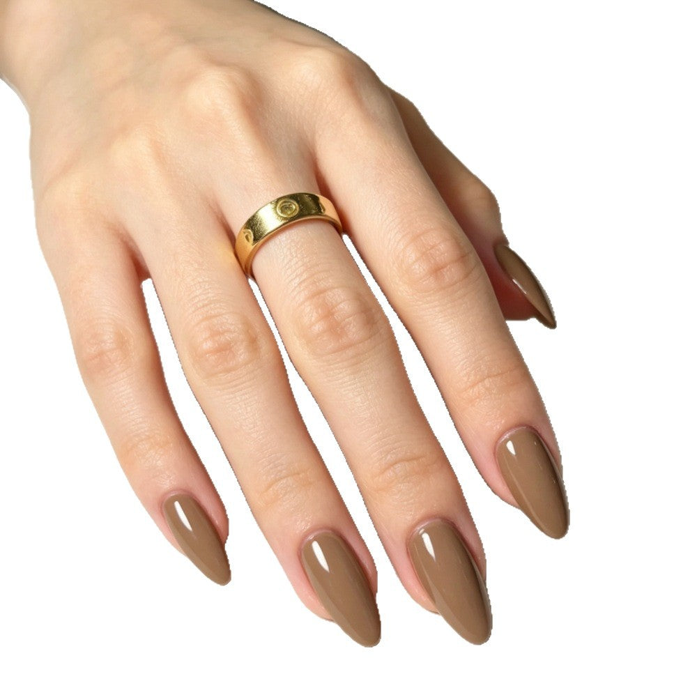 Elegantly Shaped Almond Press-On Nails Bowlift