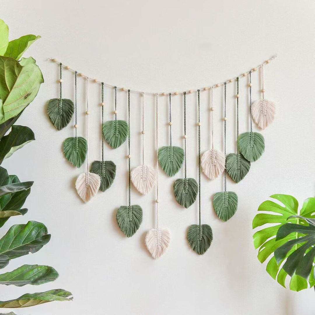 Decorative Macrame Leaf Garland